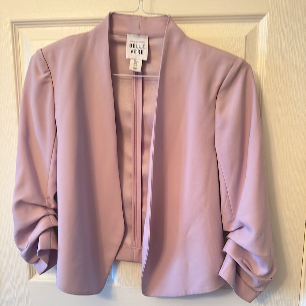 Lightweight lilac cropped blazer